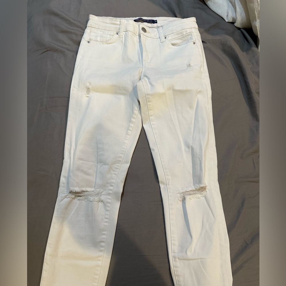 Tractr Blu White Jeans Size 26